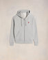 AMI PARIS Grey Cotton Ami de Coeur Zipped Hoodie Unisex Apparel